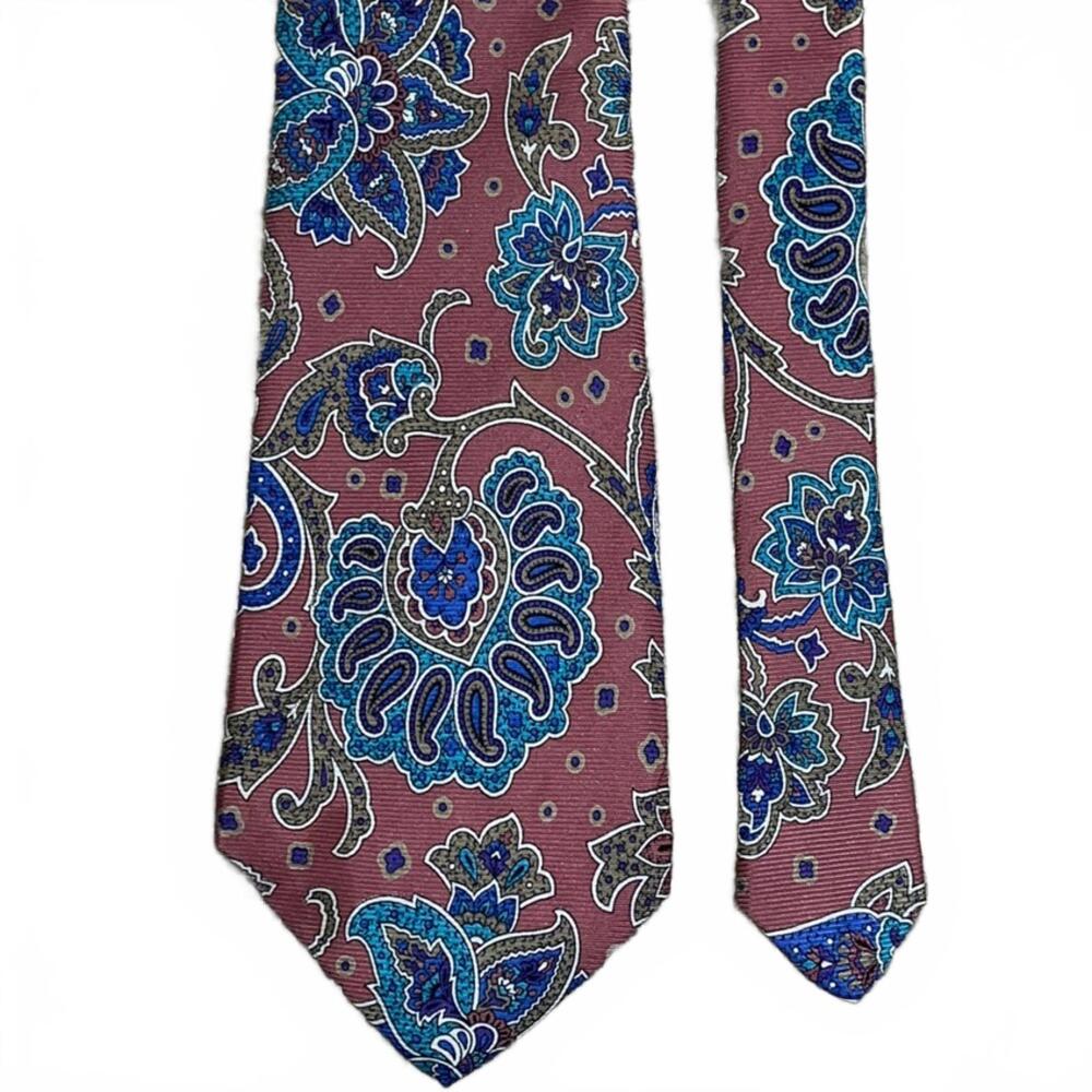 Kuppenheimer Pink and Blue Paisley Tie